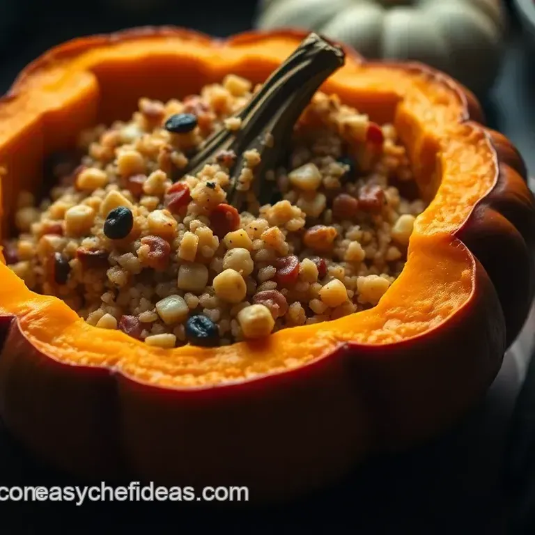 Autumn Harvest Stuffed Pumpkin Delight