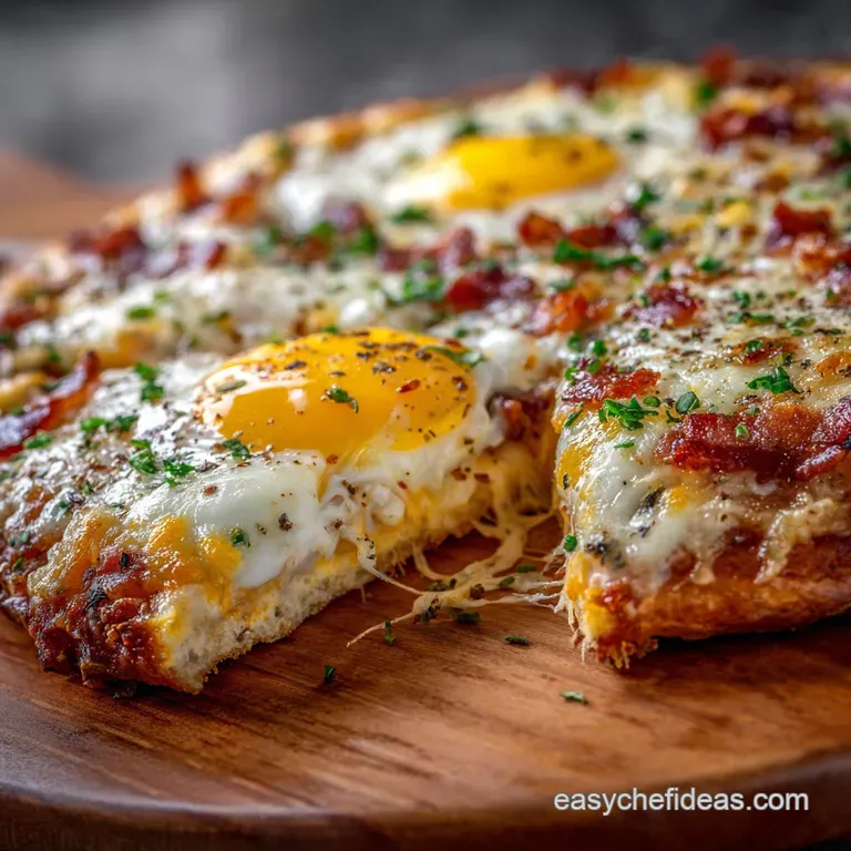 Breakfast Pizza with Bacon Egg and Cheese The Best UltraCrispy Brunch Treat