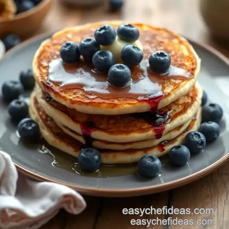 Deliciously Fluffy Blueberry Pancakes for Mother s Day presentation