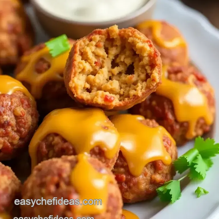Savory Cheesy Sausage Balls: a Quick and Delicious Treat! presentation