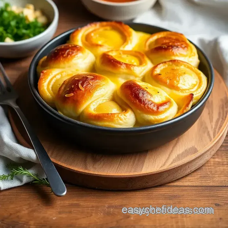 Baked Crescent Rolls Breakfast Casserole presentation