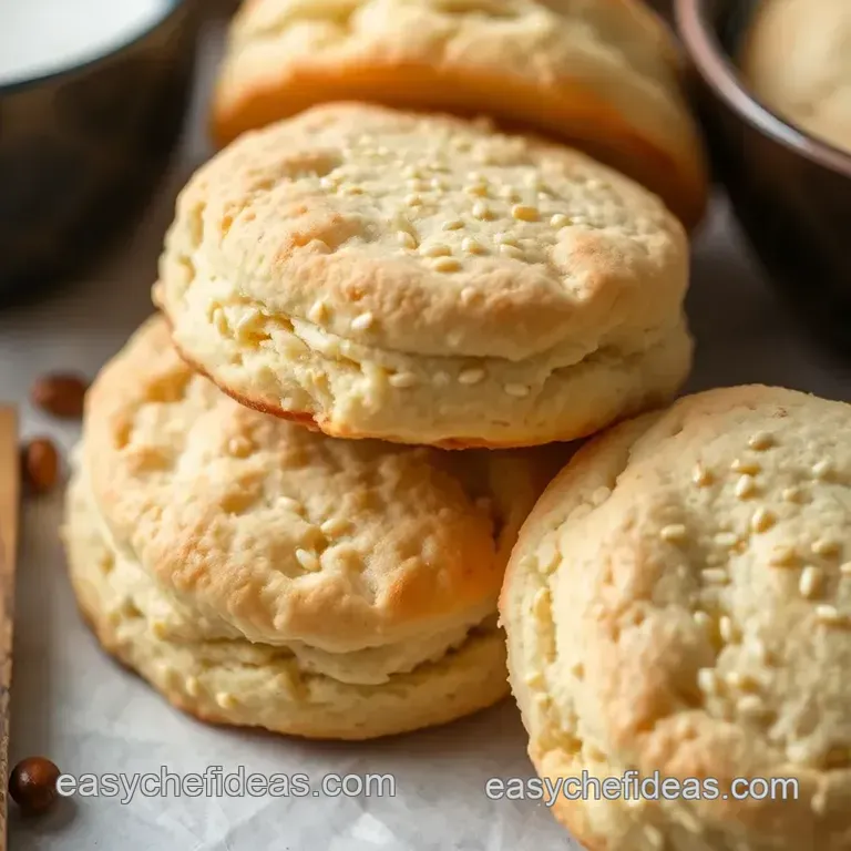 Deliciously Easy Biscuits with Sesame Flour presentation