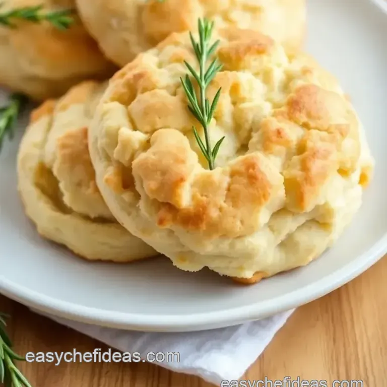 Rosemary-Infused Flaky Biscuits Ready in 25 Minutes presentation