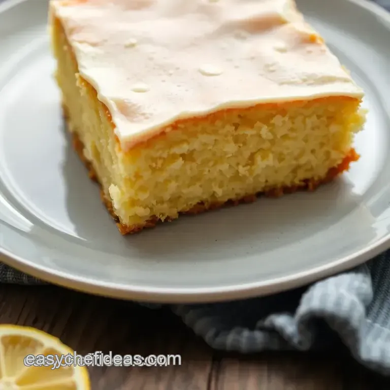 Bake Kefir Sheet Cake: Moist & Zesty Delight presentation