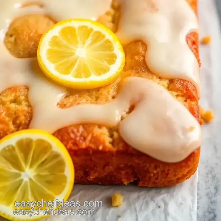 Bake Kefir Sheet Cake with Zesty Lemon Glaze presentation