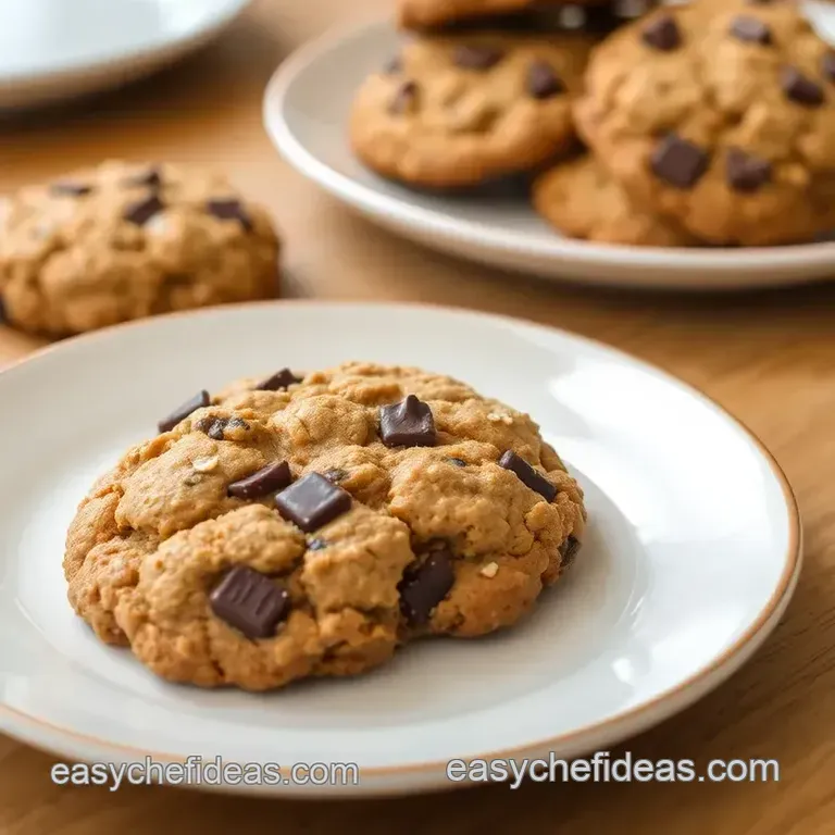 Decadent Chocolate Chunk Oatmeal Cookies presentation