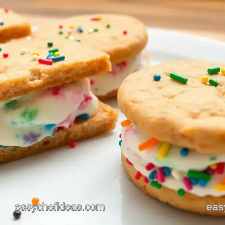 Colorful Rainbow Ice Cream Sandwiches