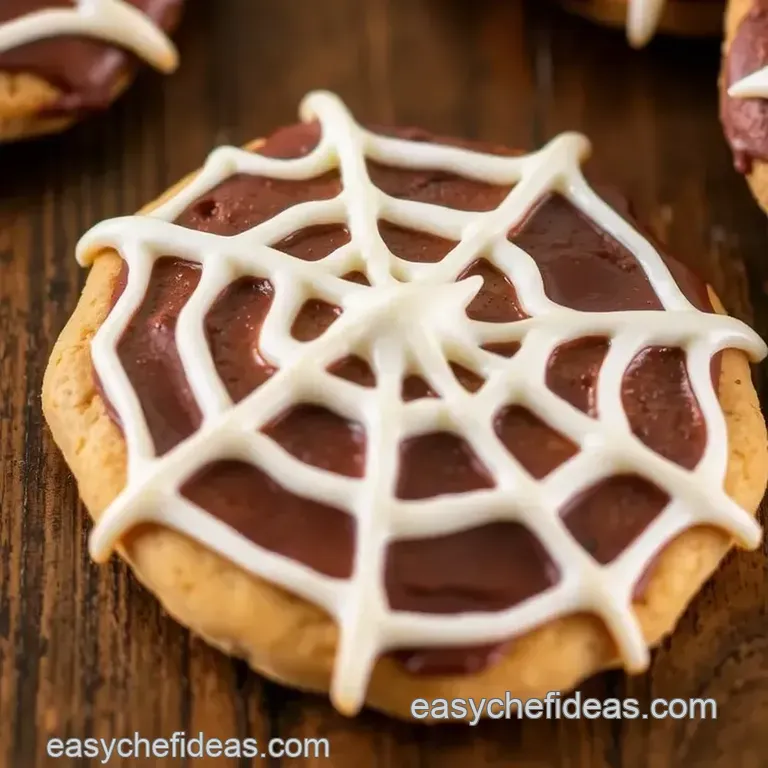 Spider Web Cookies for Spooky Fun presentation