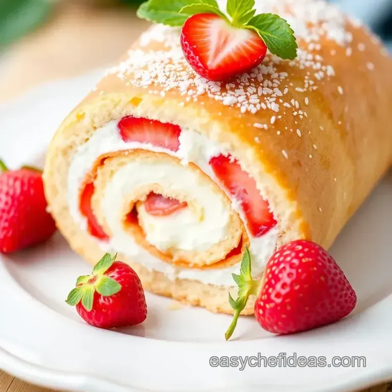 Delicious Strawberry Swiss Roll: a Light Dessert You&rsquo;ll Love presentation