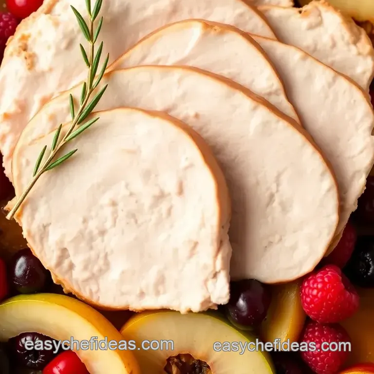 Bake Turkey with Apples & Berries Delight presentation