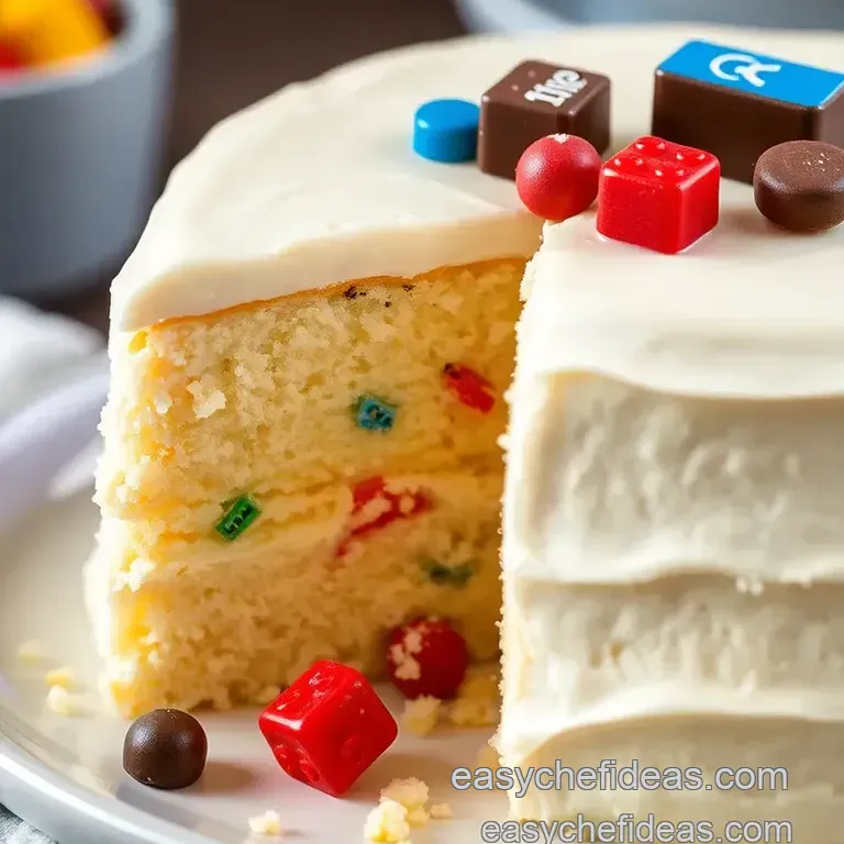 Bake Vanilla Lego Cake Delight presentation