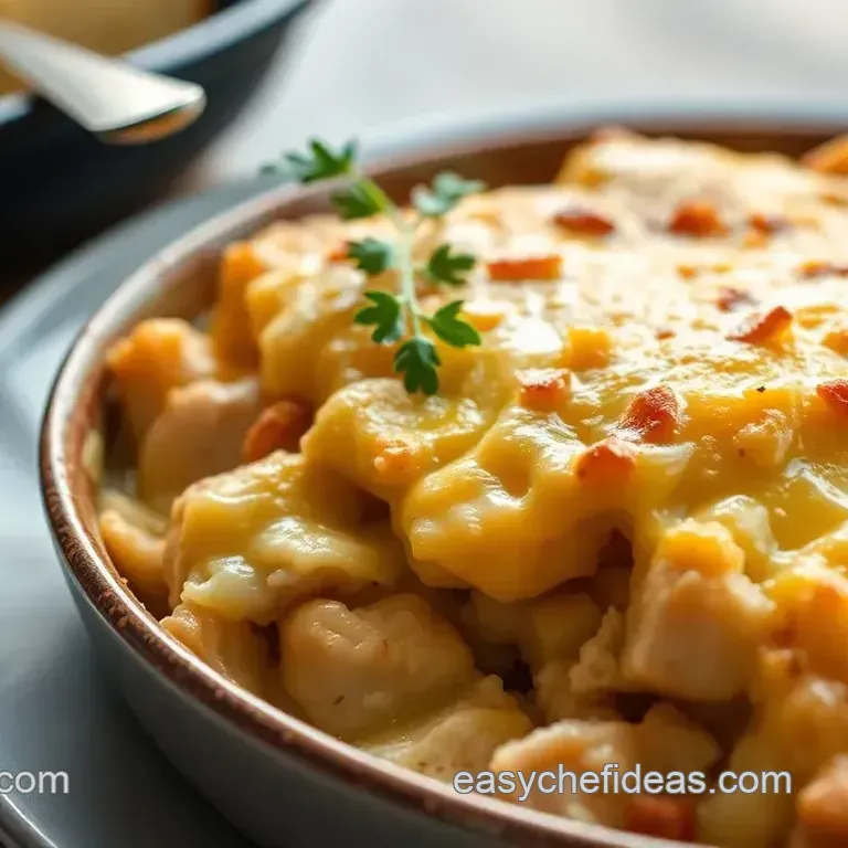 Baked Chicken Cobbler with Cheddar Topping