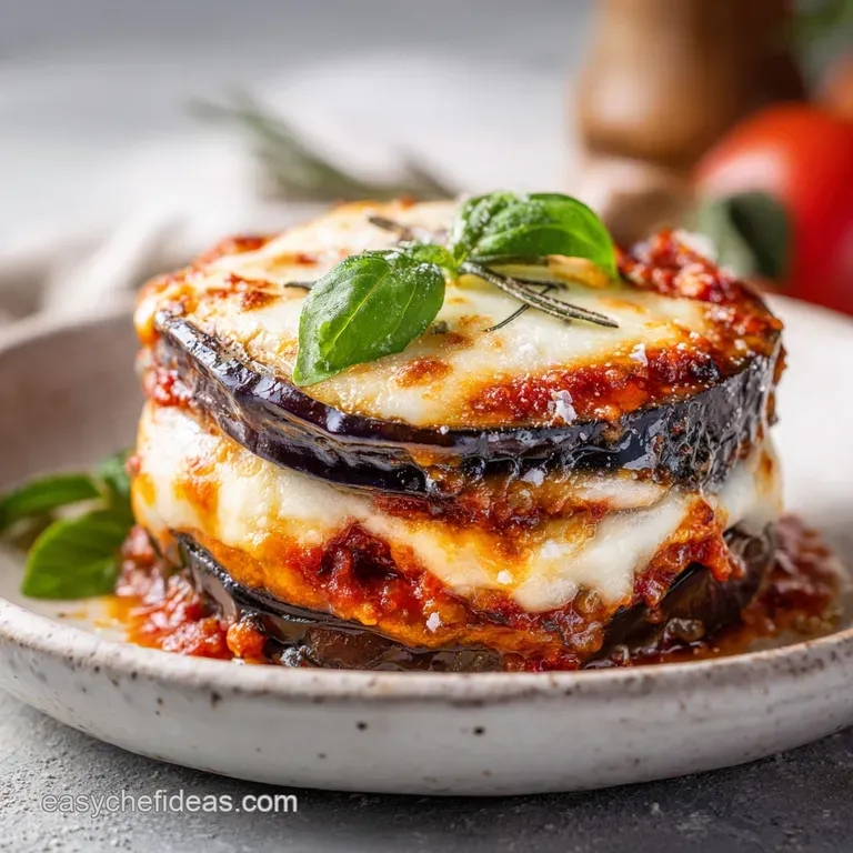 Baked Eggplant Parmesan: Golden and Crispy