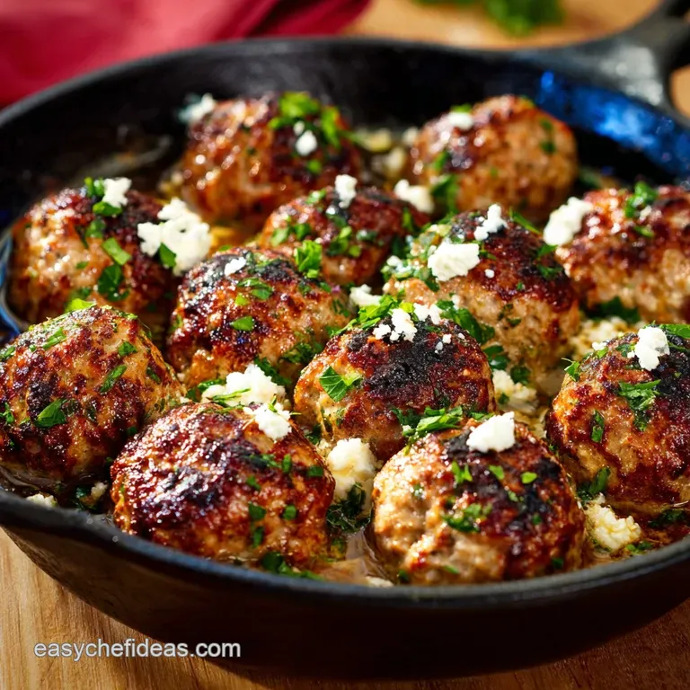 Greek Turkey Meatballs: Our Best Baked Recipe with Feta Mint