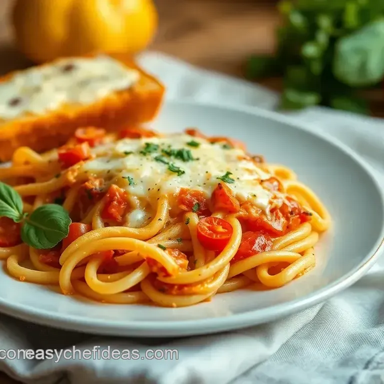 Baked Pasta Cheesy Pizza Delight