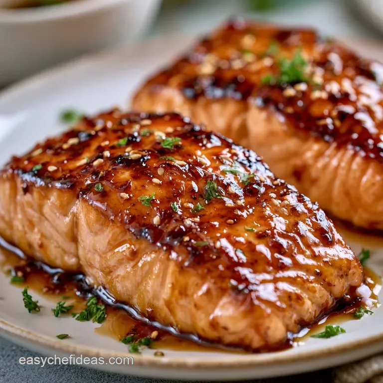 Baked Salmon Glaze Recipe: Sticky and Caramelized