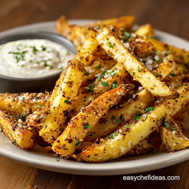 Baked Seasoned Fries with Skinny Garlic Aioli: The Secret to Ultra-Crispy Chips