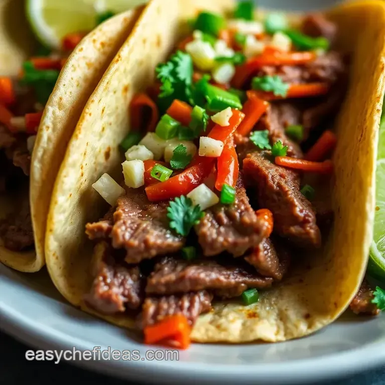 Beef Tacos Al Pastor: a Savory Twist on a Mexican Classic presentation