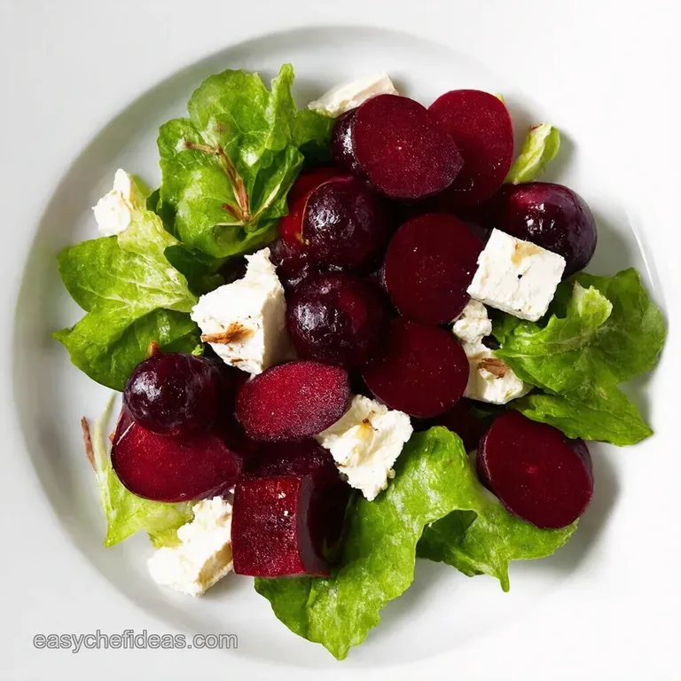 Berry Beet Goat Cheese Salad with HoneyLemon Vinaigrette