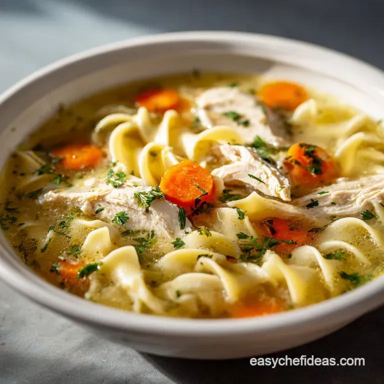 Chicken Noodle Soup Recipe: Velvety Broth