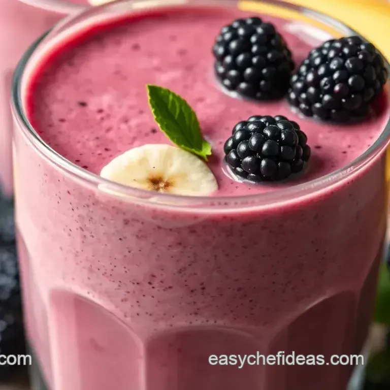 Blend Banana Blackberry Smoothie Bliss