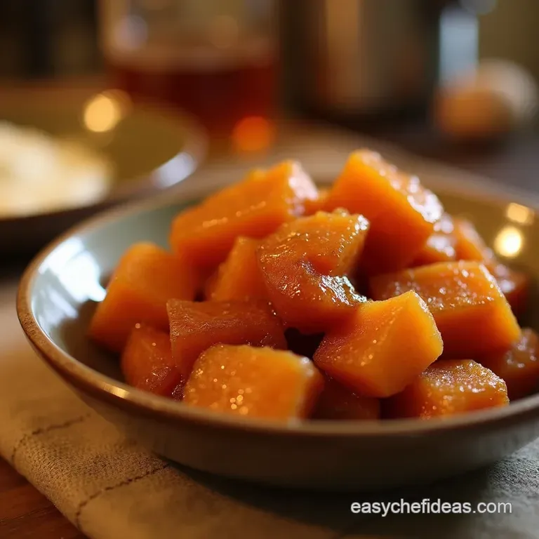 The Ultimate Brown Sugar Bourbon Candied Yams presentation
