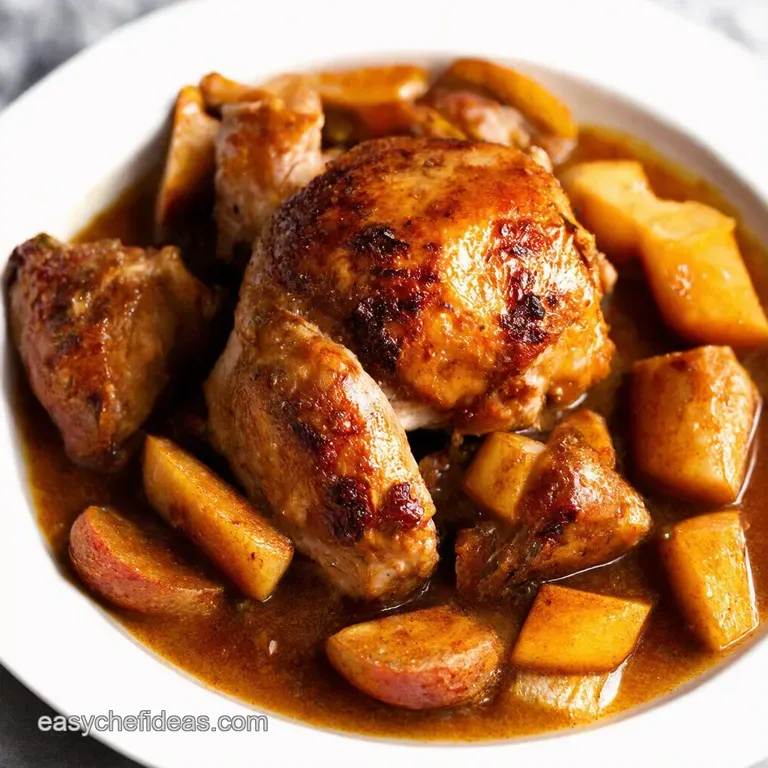 Braised Turkey Thighs with Cider Apples and Sage