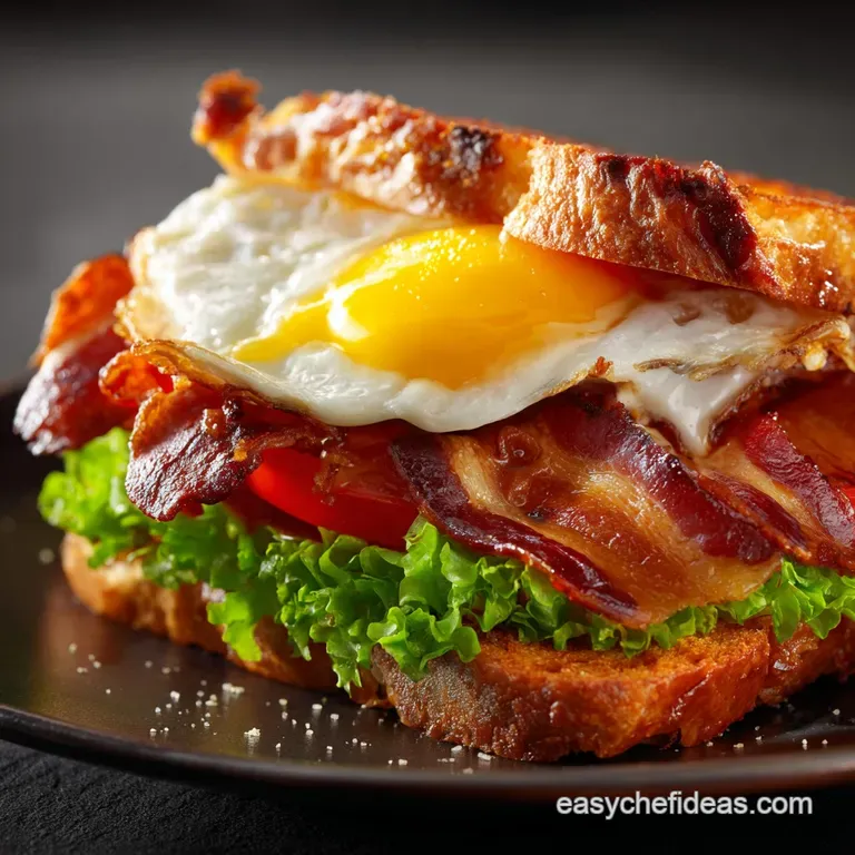 Breakfast BLT Egg Sandwich: The Full English Stacker with Chefs Aioli