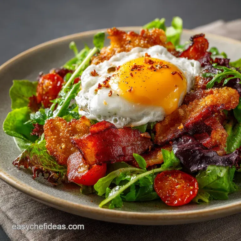 Breakfast BLT Salad: The Ultimate Savory Brunch Dish with Poached Eggs
