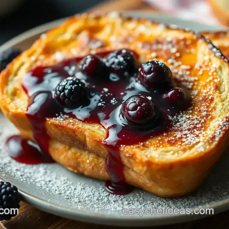 Brioche French Toast with Blackberry Compote