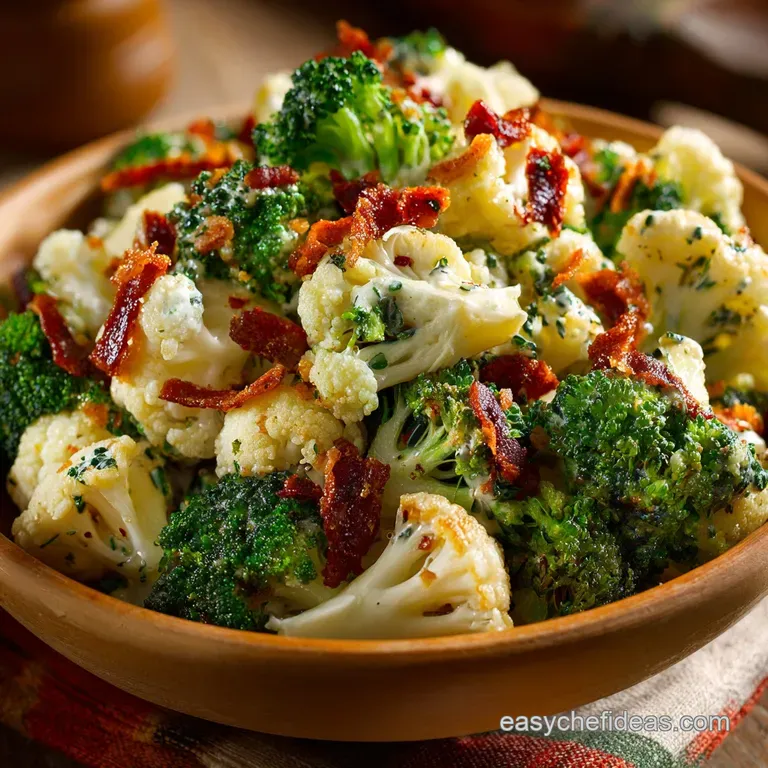 Broccoli Cauliflower Salad: The Ultimate Crunch with Sweet Smoky Dressing
