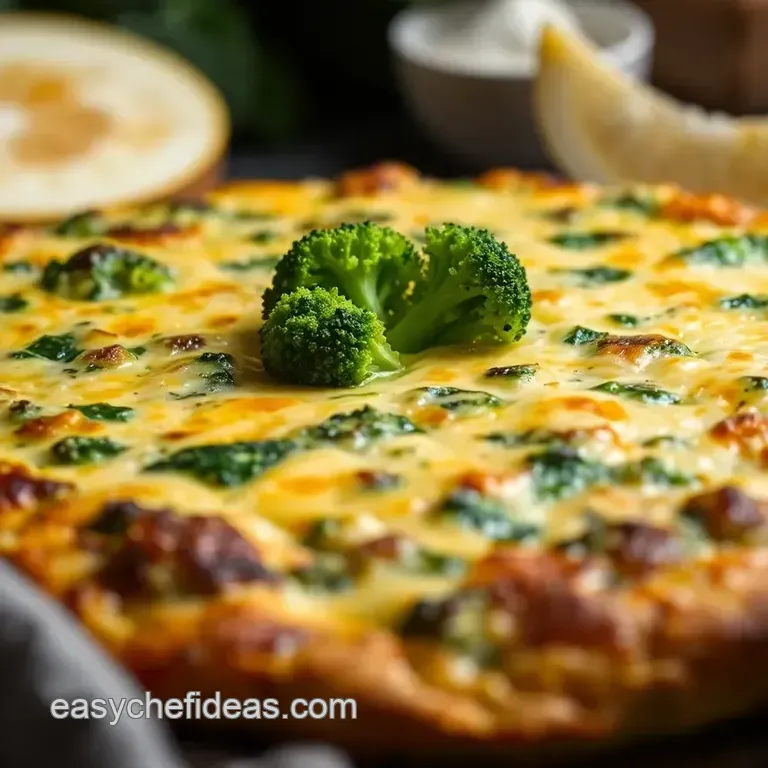 Broccoli & Cheddar Frittata: a Cheesy Delight presentation