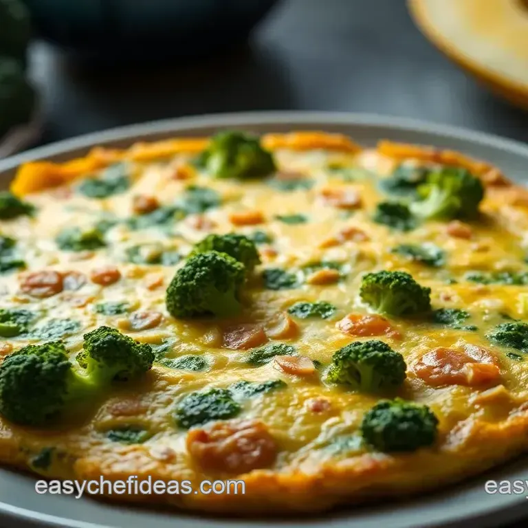 Broccoli & Cheddar Frittata: A Cheesy Delight