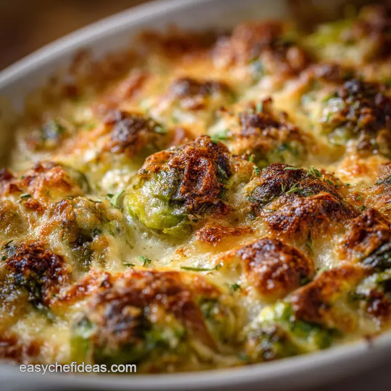Brussels Sprouts Gratin: The Best Cheesy Crispy Side Dish Recipe