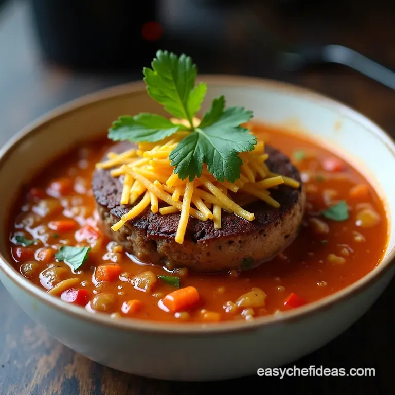 Burger Night in a Bowl Hearty Easy Burger Soup