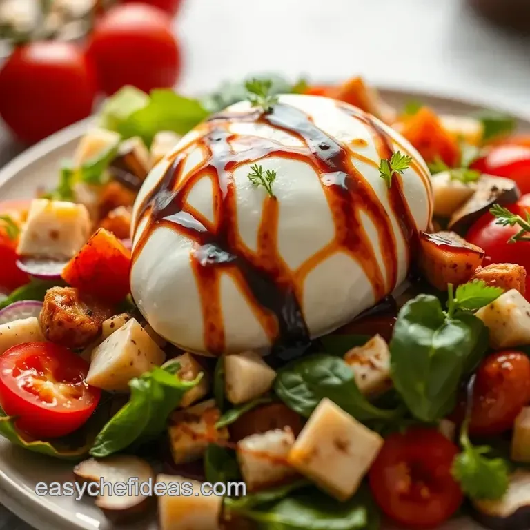 Burrata Bliss: Sunshine Salad presentation