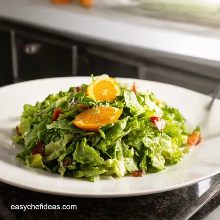 Burst of Spring Salad with Honeycitrus Kiss presentation