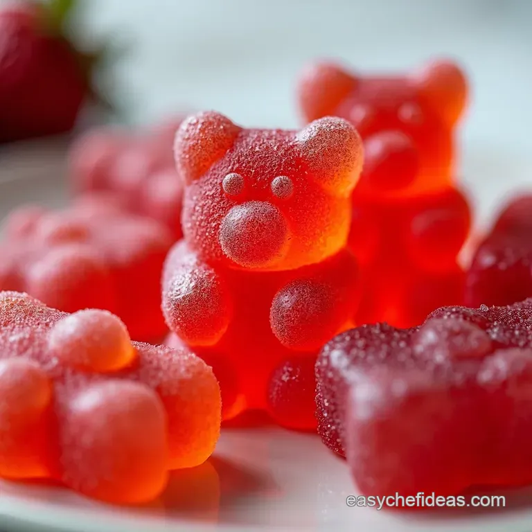 Bursting with Berries Homemade Strawberry Gummy Bears