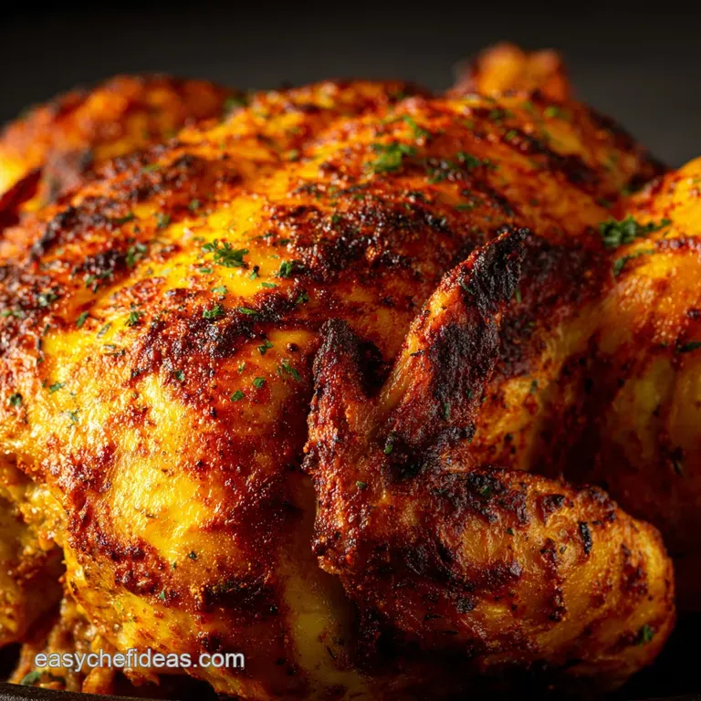 Buttermilk Marinated Air Fryer Whole Chicken: Crispy Coronation Roast presentation