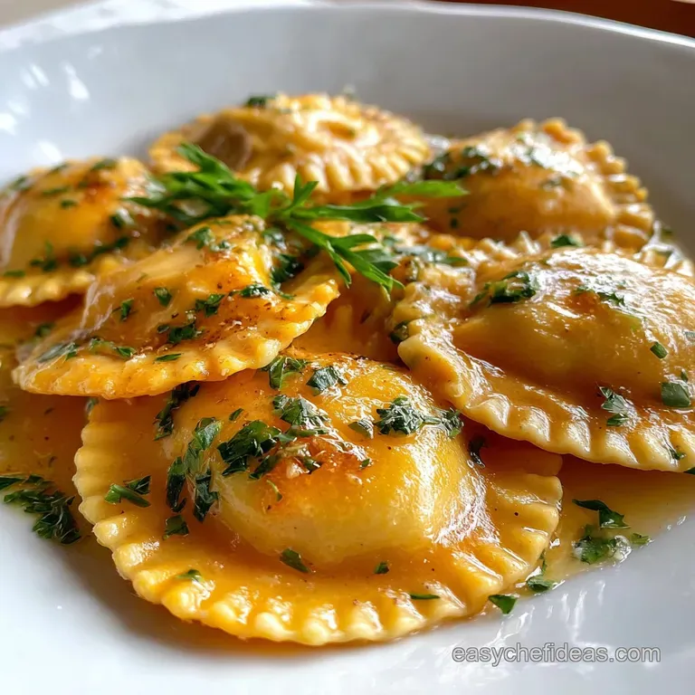 Butternut Squash Ravioli with Sage Butter
