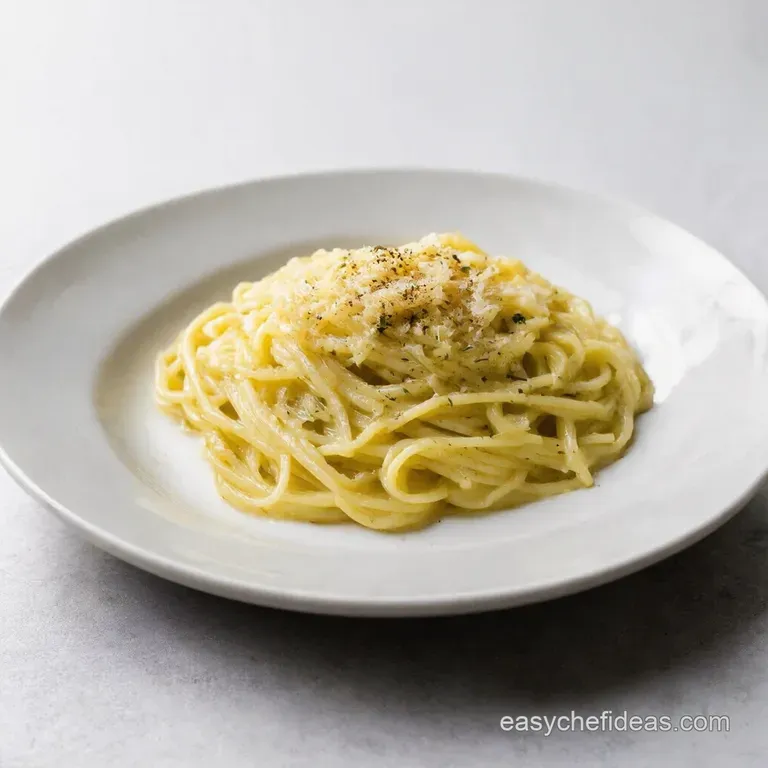 Cacio e Pepe with Roasted Garlic Lemon