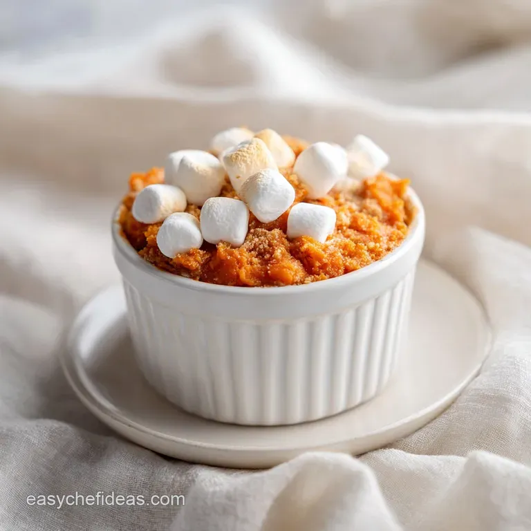 Sweet Potato Casserole: Caramelized Marshmallow Topping