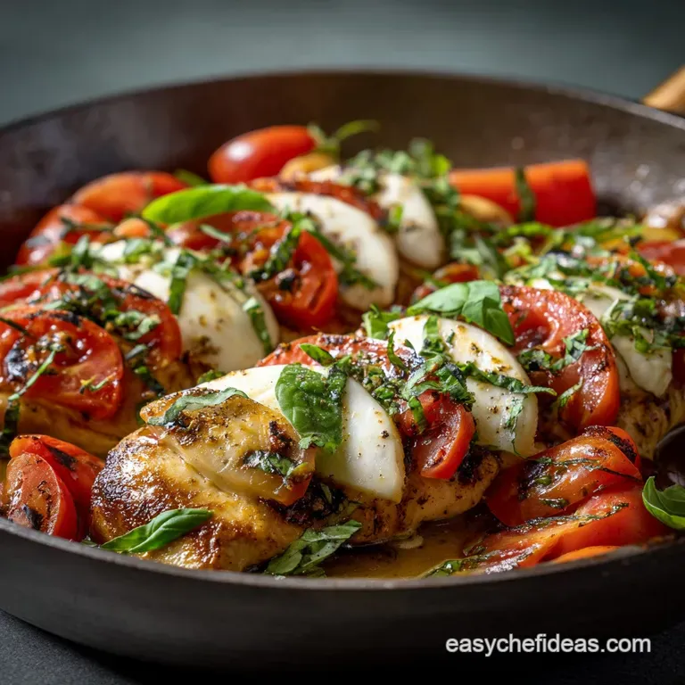 Caprese Chicken Skillet the Best 35Minute Onepan Meal for Weeknights presentation