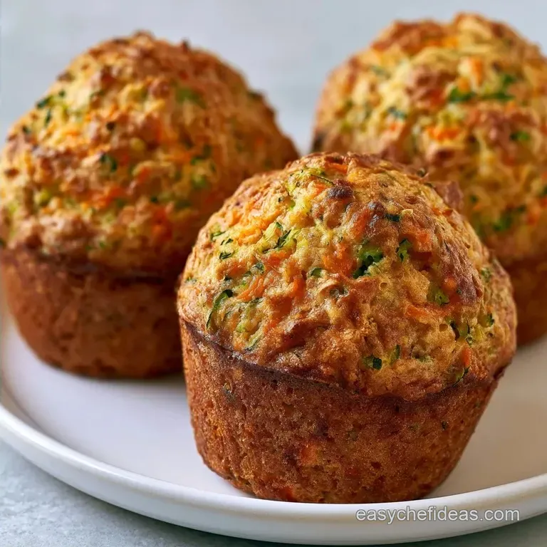 Healthy Carrot Zucchini Muffins