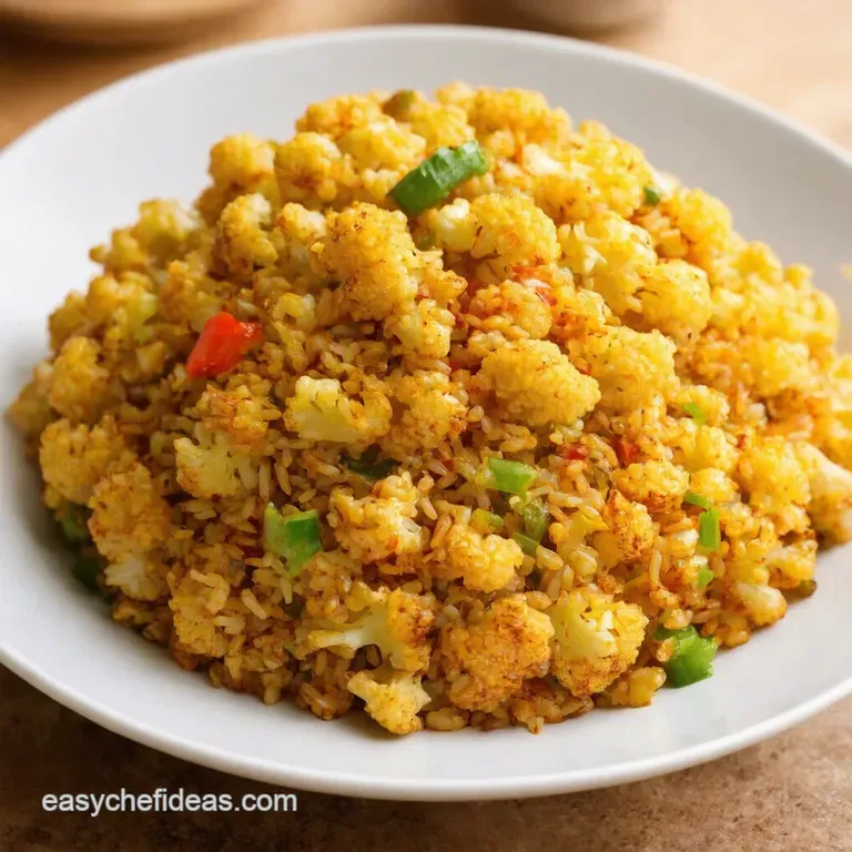 Cauliflower Fried Rice Healthy Comfort Food with a Kick presentation