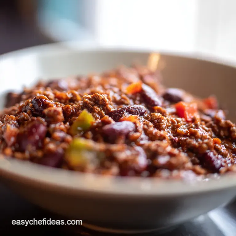 Champion Chili a Hearty Homestyle Chili Con Carne presentation