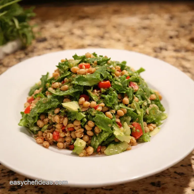 Charlie Bird Inspired Farro Salad presentation