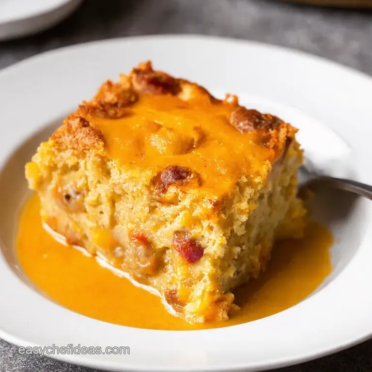 Cheddar Chorizo Savory Bread Pudding