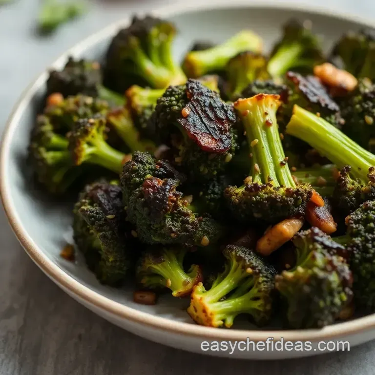 Cheeky Charred Broccoli with Lemon & Chili Zing presentation