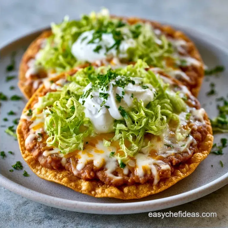 Cheese Lettuce Tostadas in 20 Minutes